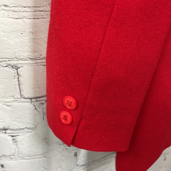 MM Cohn Vintage Designer Wool Button Up Shoulder pads, lined size 10 bla… - Picture 9 of 9